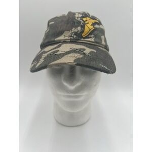 Goodyear Wingfoot Camo Adjustable Hat Distressed Baseball Cap Strapback Logo